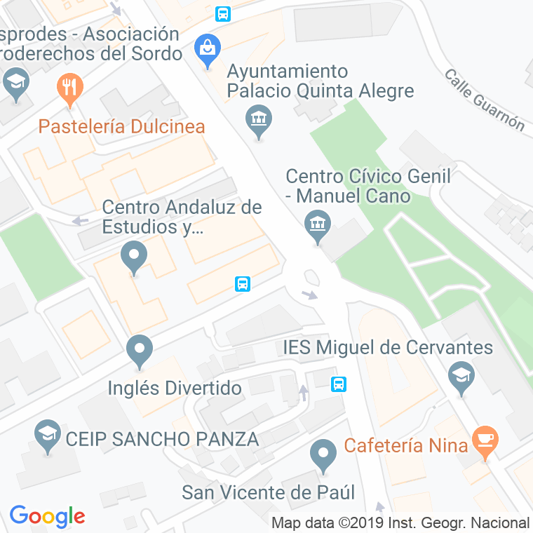 Código Postal calle Don Quijote en Granada