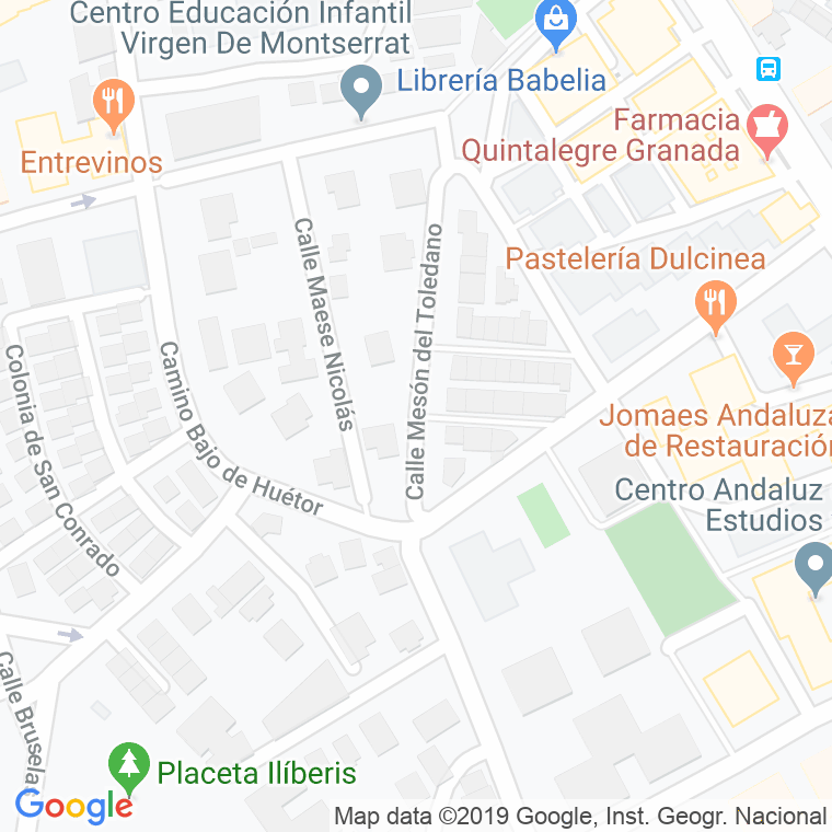 Código Postal calle Dorotea en Granada