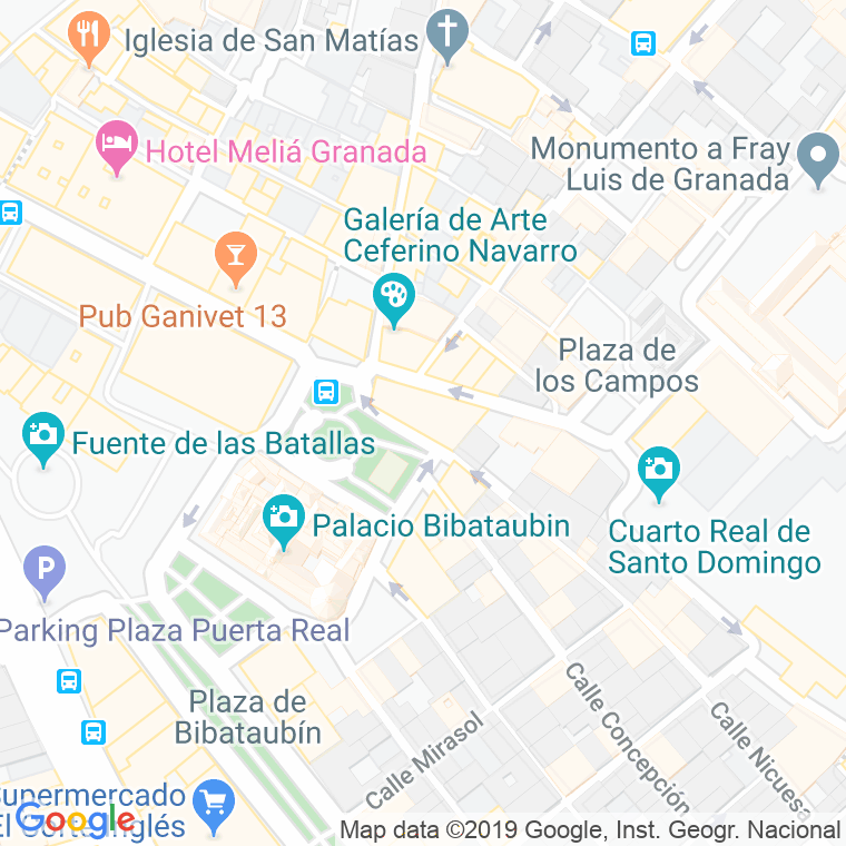 Código Postal calle Abogado, Del, barranco en Granada