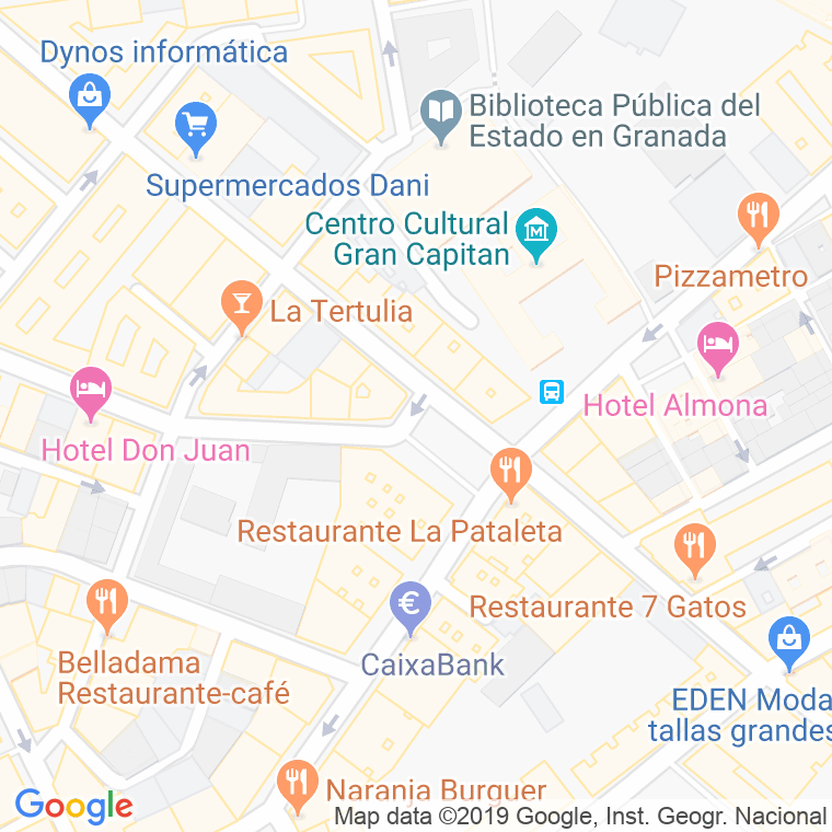 Código Postal calle Agua, plaza en Granada