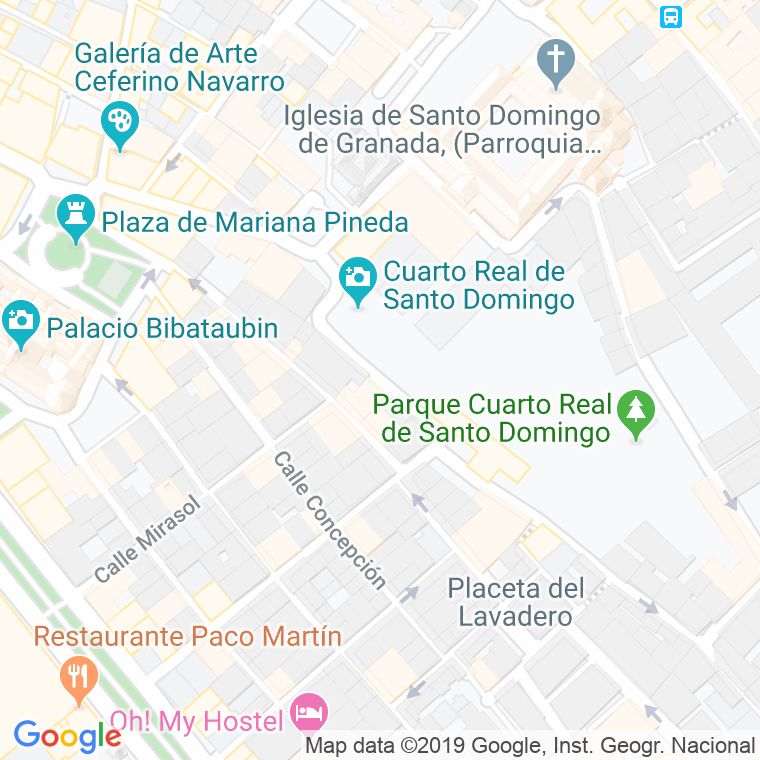 Código Postal calle Aixa, cuesta en Granada