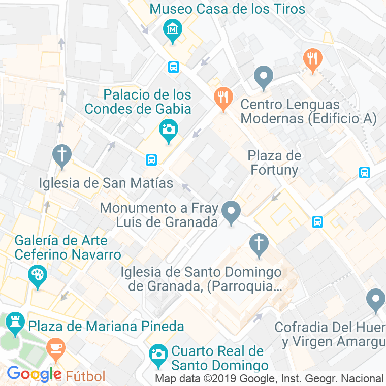 Código Postal calle Ancha De Santo Domingo en Granada