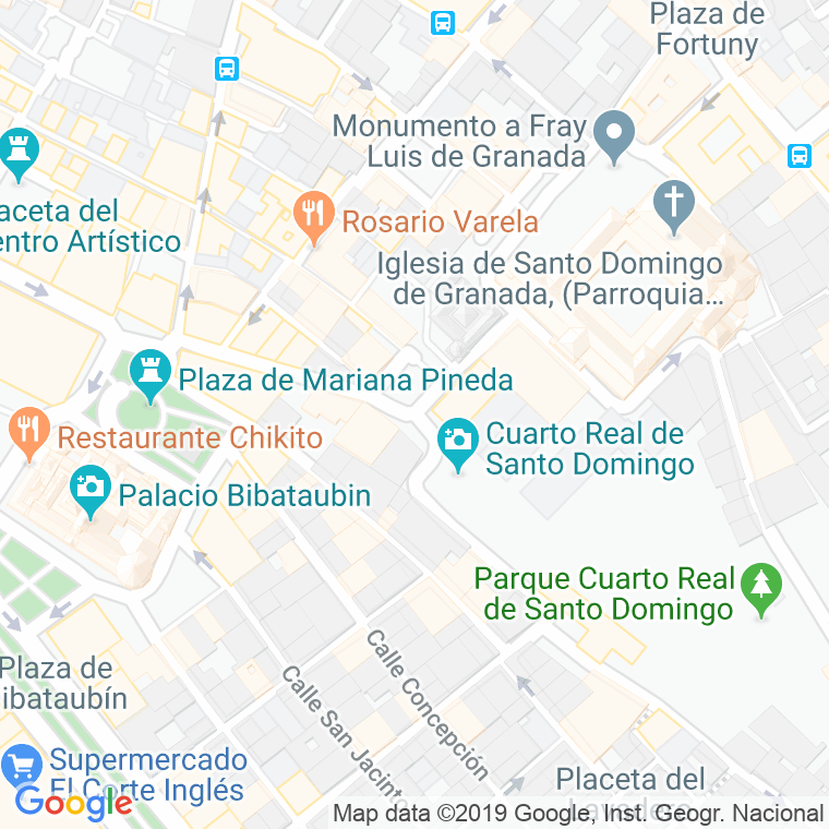 Código Postal calle Campos, plaza en Granada