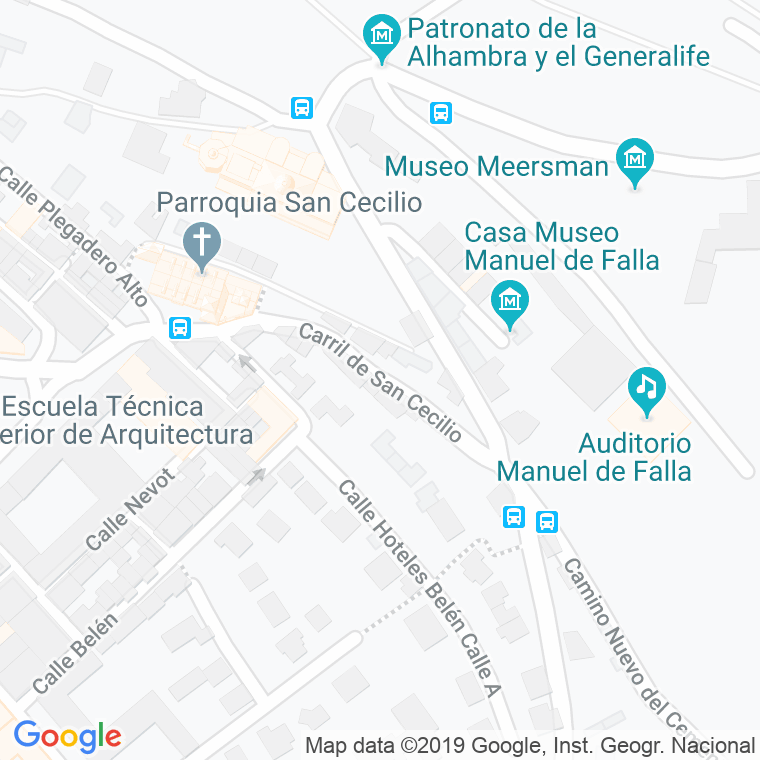 Código Postal calle Cruz De Piedra De San Cecilio en Granada