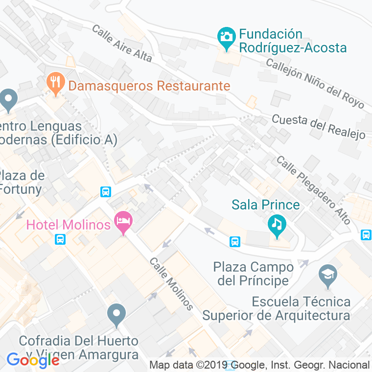 Código Postal calle Ecce Homo en Granada