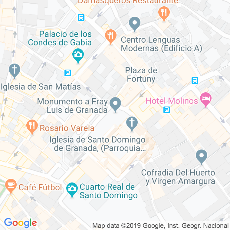 Código Postal calle Fray Luis De Granada en Granada