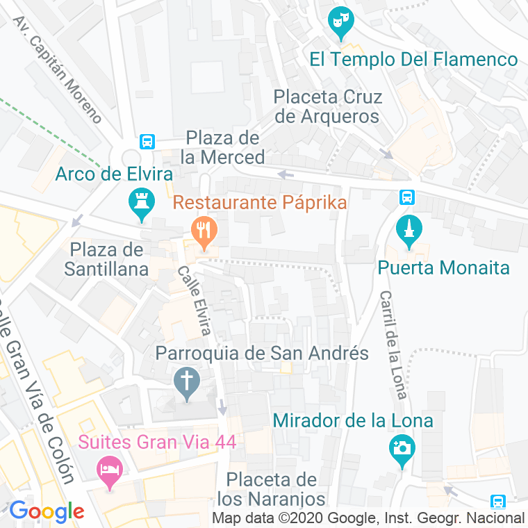 Código Postal calle Abarqueros, cuesta en Granada
