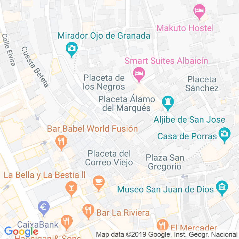 Código Postal calle Alamos Del Marques en Granada