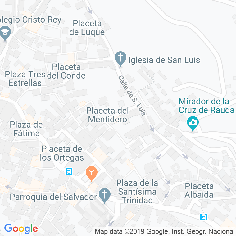 Código Postal calle Aljibe De La Vieja, porta en Granada