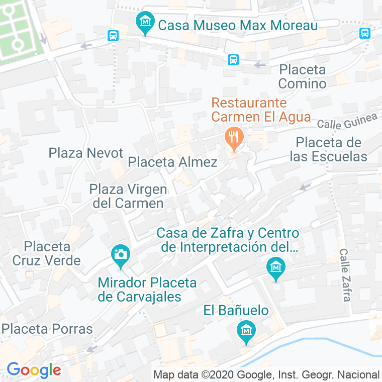 Código Postal calle Aljibe De Trillo, callejon en Granada