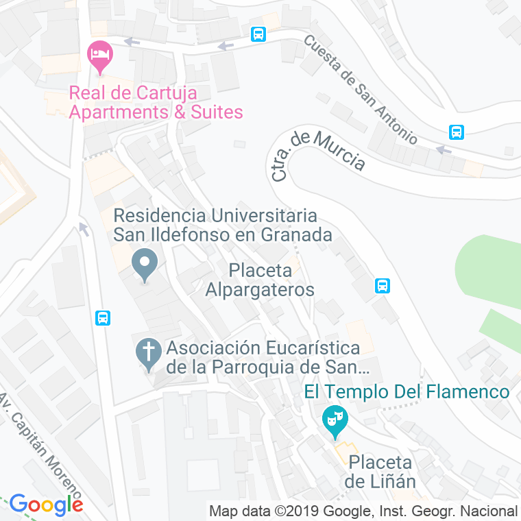 Código Postal calle Alpargateros Altos en Granada