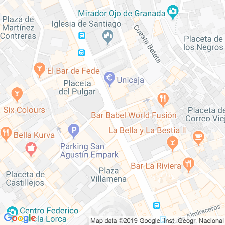 Código Postal calle Alvaro De Bazan   (Impares Del 1 Al Final)  (Pares Del 2 Al 8) en Granada
