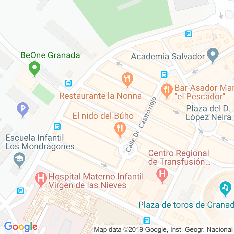 Código Postal calle Doctor Felipe Villalobos en Granada