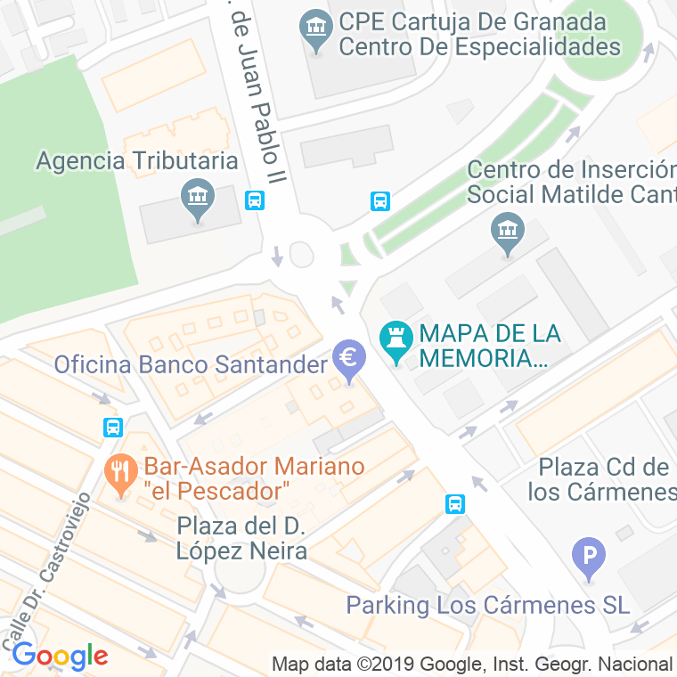 Código Postal calle Doctor Sanchez Mariscal en Granada
