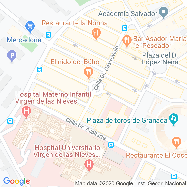 Código Postal calle San Pantaleon, plaza en Granada