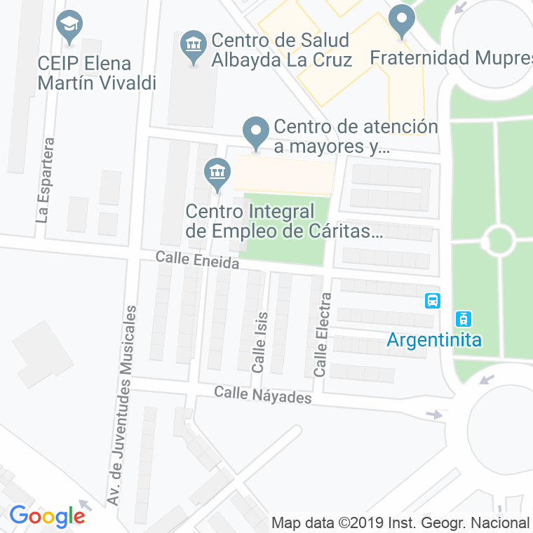 Código Postal calle Eneida en Granada