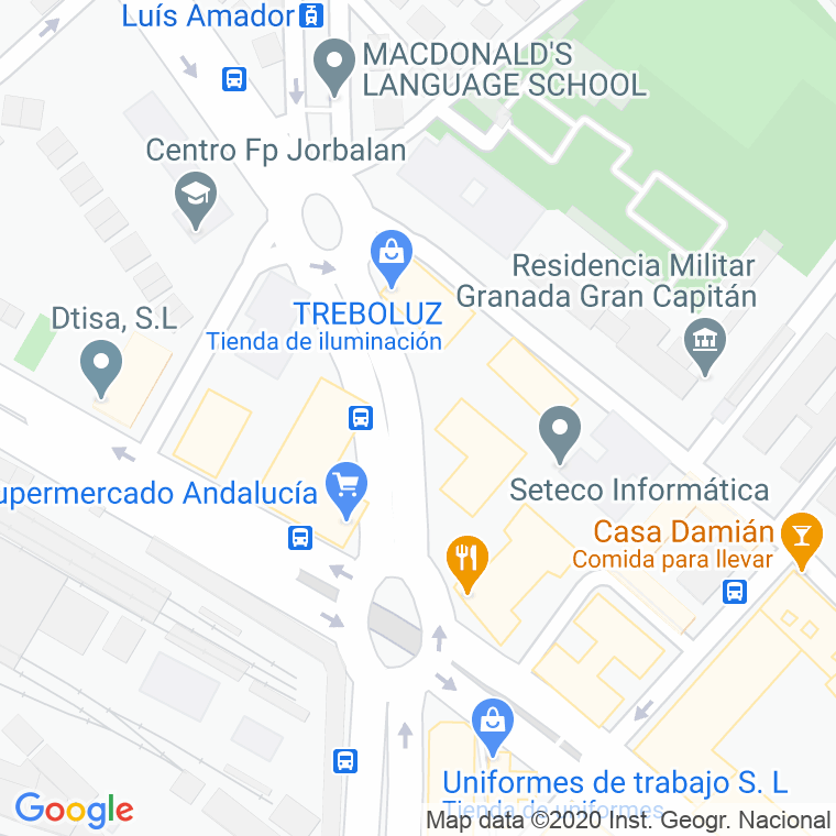Código Postal calle Francisco Pradilla en Granada