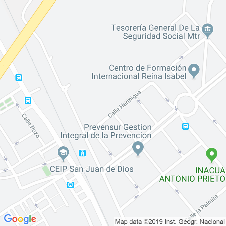 Código Postal calle Hermigua en Granada