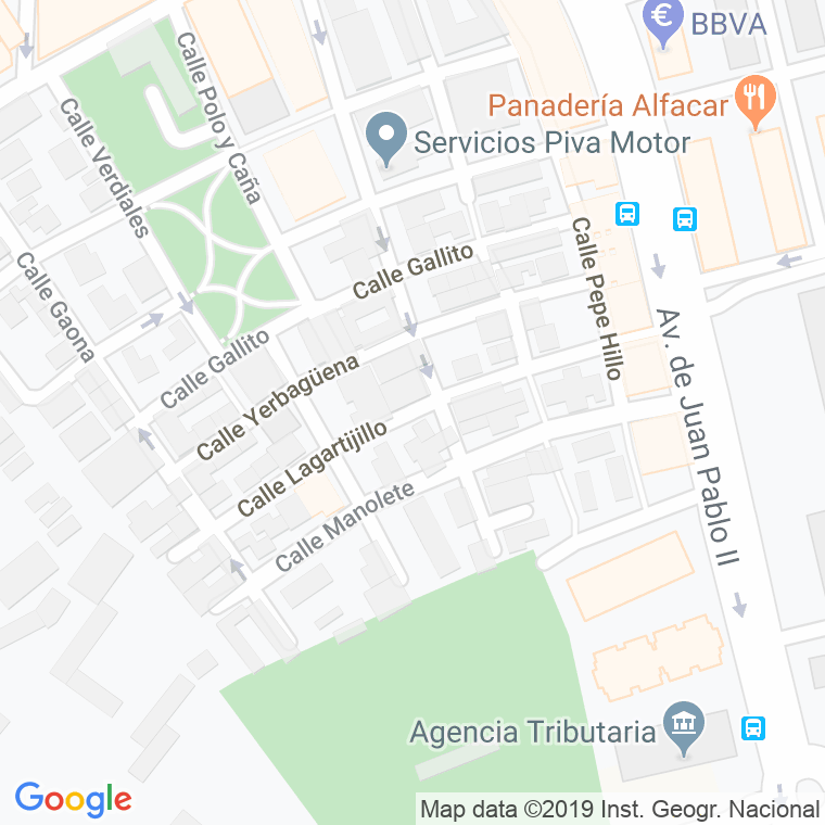 Código Postal calle Lagartijillo en Granada