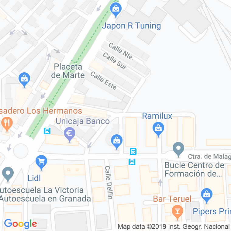 Código Postal calle Circunvalacion De La Encina en Granada