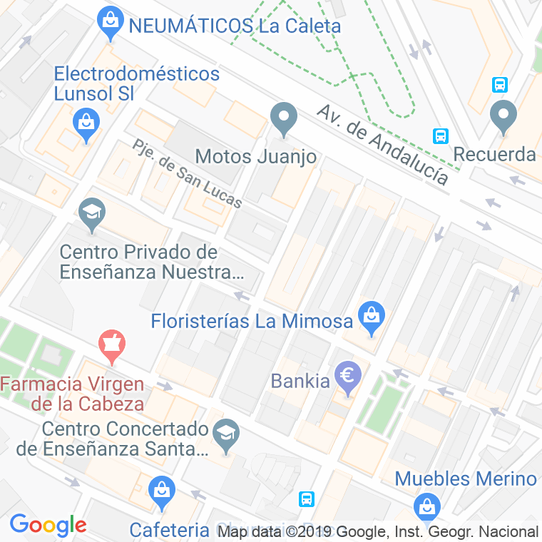Código Postal calle Doctor Vaca De Castro en Granada