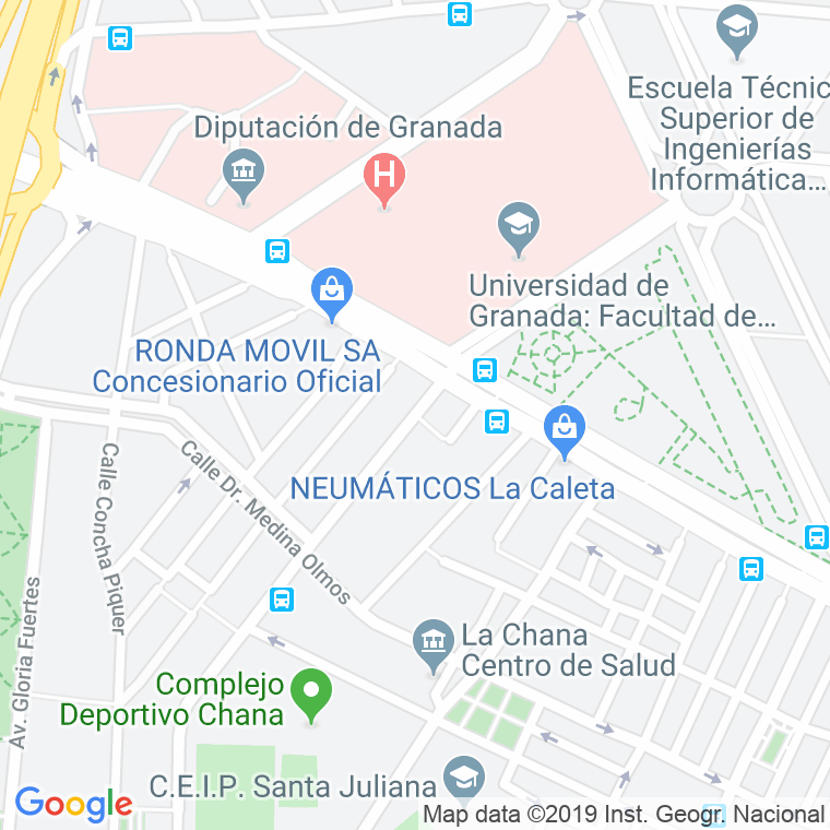 Código Postal calle Goleta en Granada