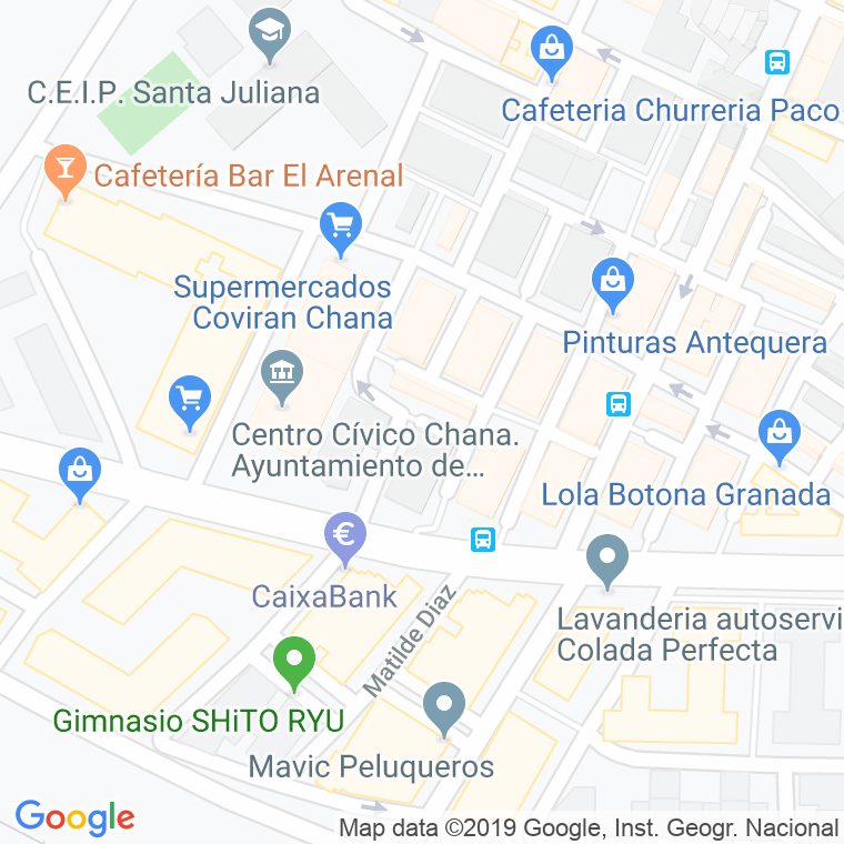 Código Postal calle Higuera en Granada