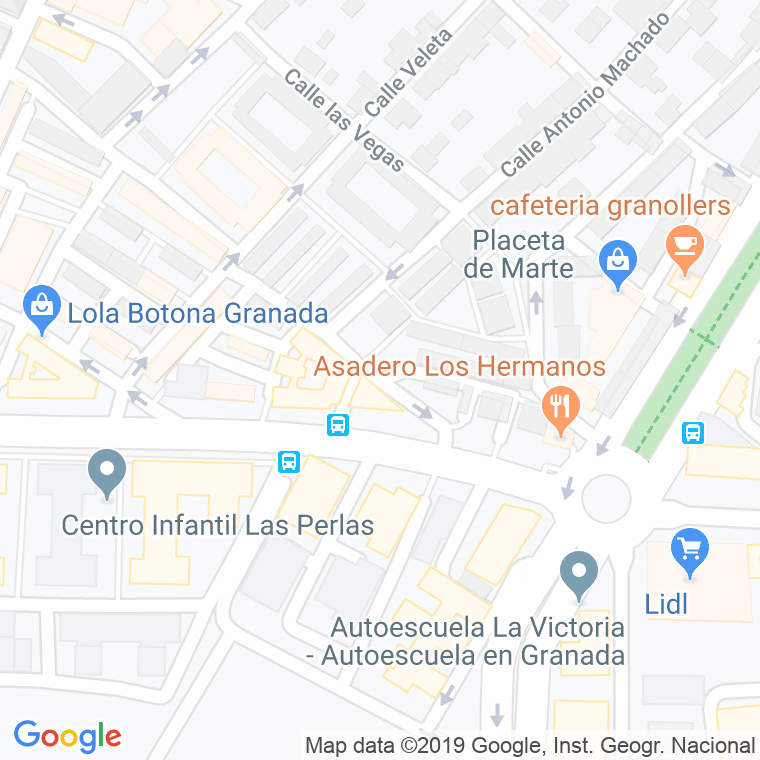 Código Postal calle Manuel Moreno Torroba en Granada