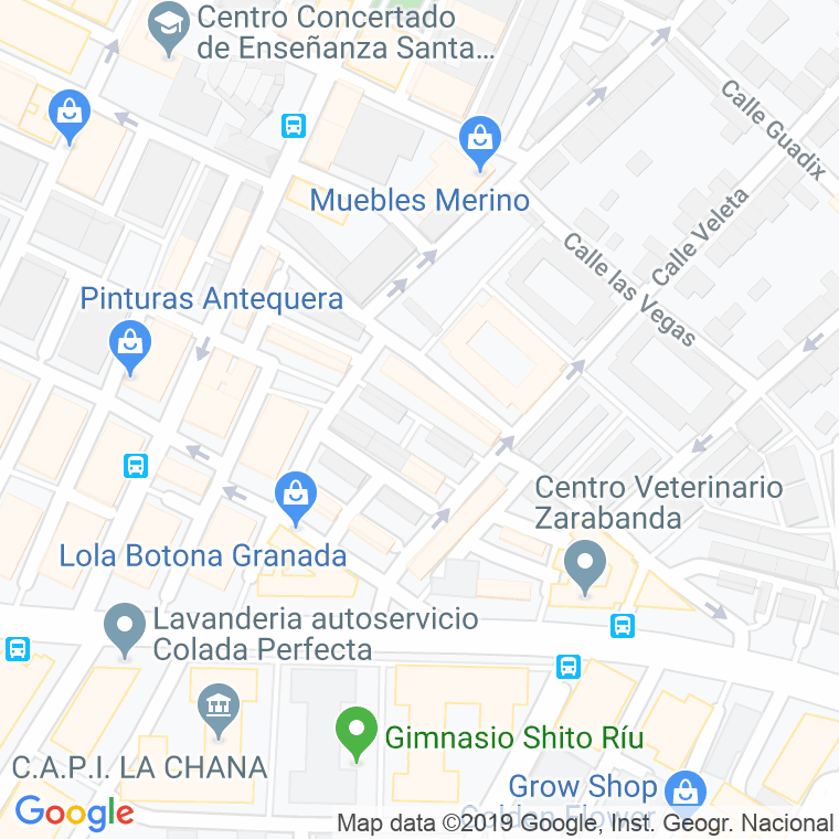 Código Postal calle Marquina en Granada