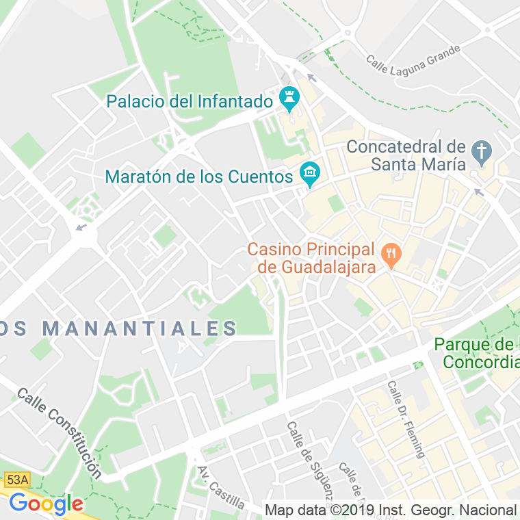 Código Postal calle Cardenal Gonzalez De Mendoza   (Impares Del 1 Al 11)  (Pares Del 2 Al 10) en Guadalajara