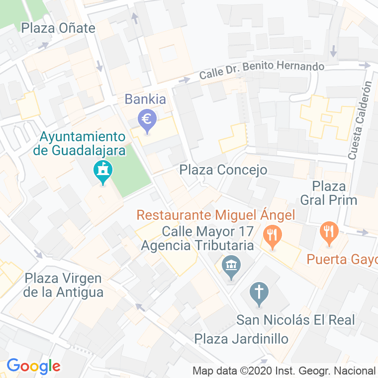 Código Postal calle Cristo De Rivas en Guadalajara