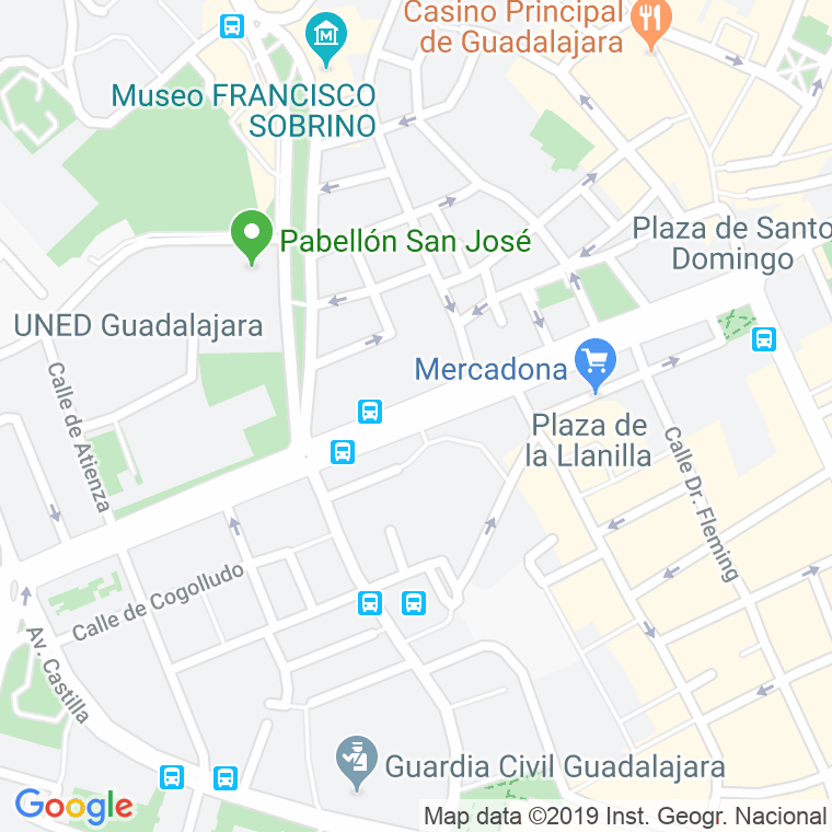 Código Postal calle Doctor Fernandez Iparraguirre, paseo (Impares Del 1 Al 27)  (Pares Del 2 Al 24) en Guadalajara