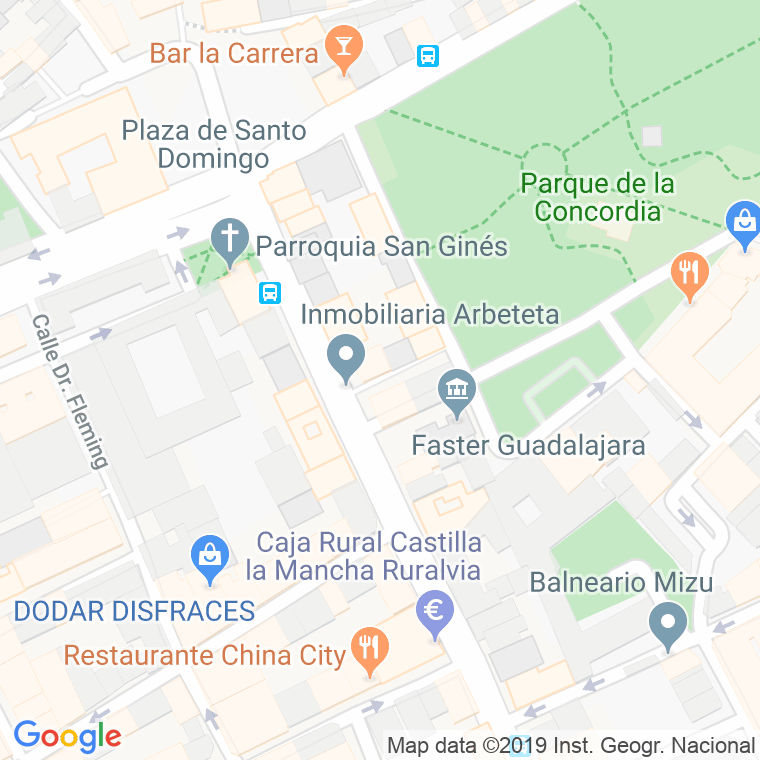 Código Postal calle Nuño Beltran De Guzman en Guadalajara