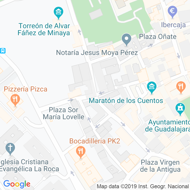 Código Postal calle San Antonio, plaza en Guadalajara