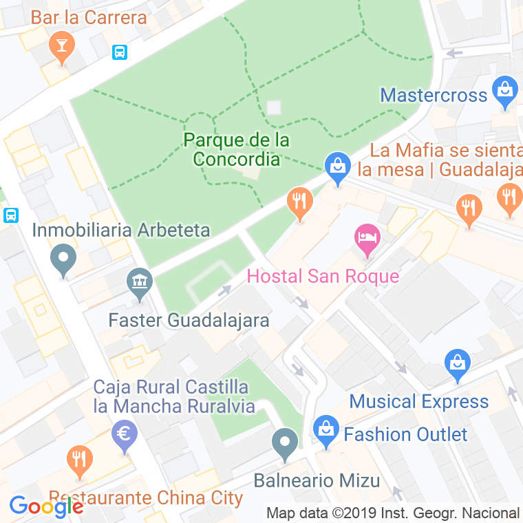 Código Postal calle Jose Maria Jaudenes en Guadalajara