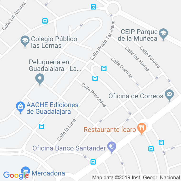 Código Postal calle Fantasia en Guadalajara
