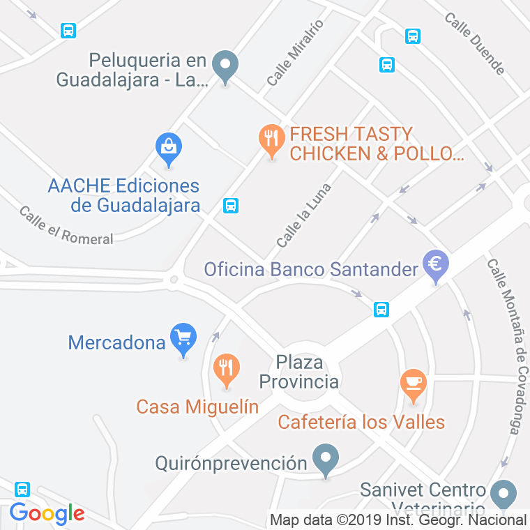 Código Postal calle Mago De Oz en Guadalajara
