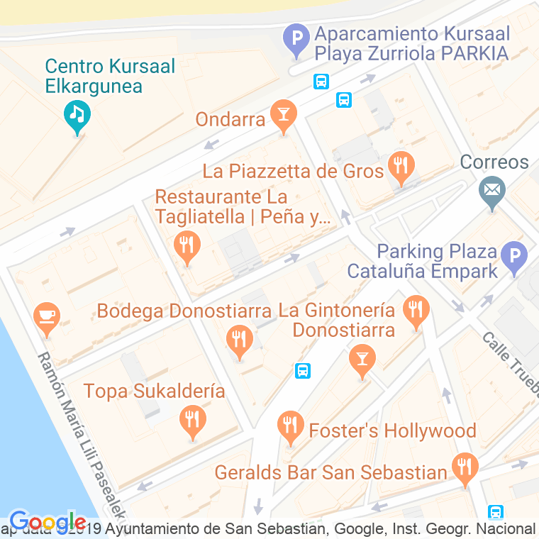 Código Postal calle Usandizaga en Donostia-San Sebastian