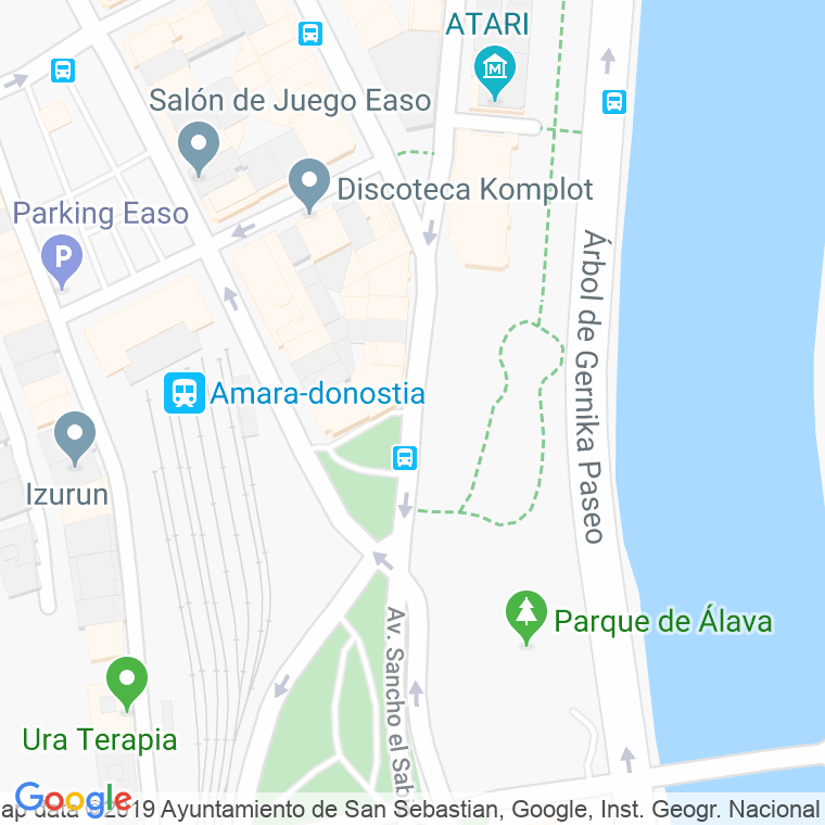 Código Postal calle Centenario, plaza en Donostia-San Sebastian