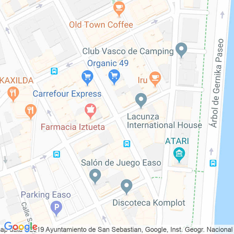 Código Postal calle Moraza en Donostia-San Sebastian