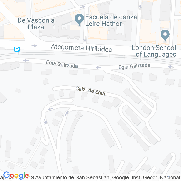 Código Postal calle Eguia, De, calzada en Donostia-San Sebastian