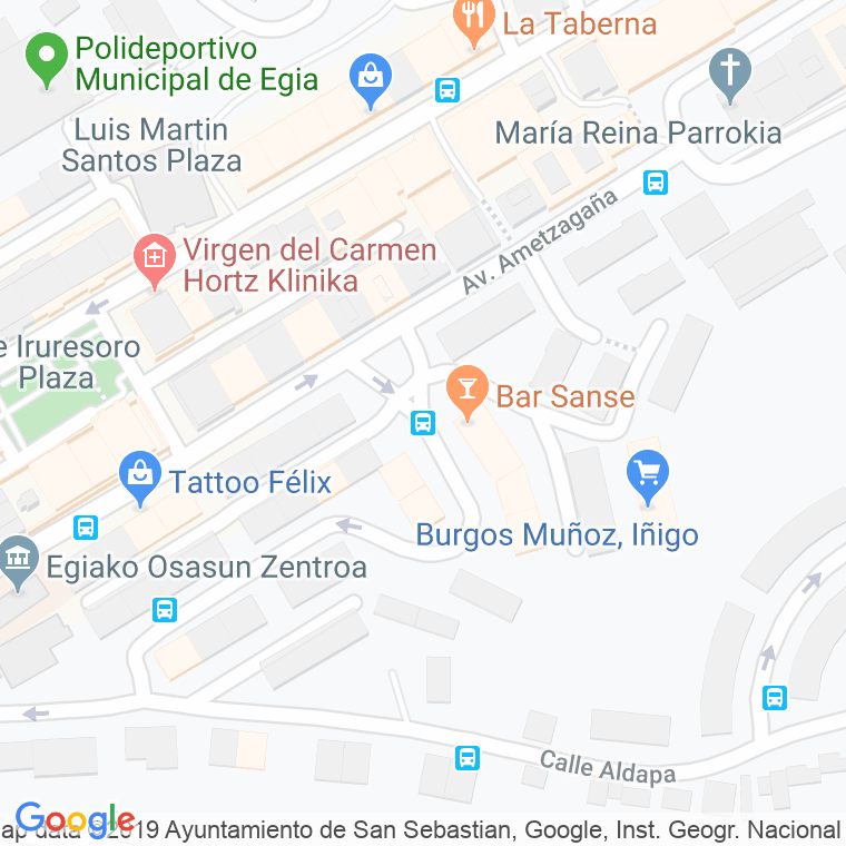 Código Postal calle Rio Deva en Donostia-San Sebastian