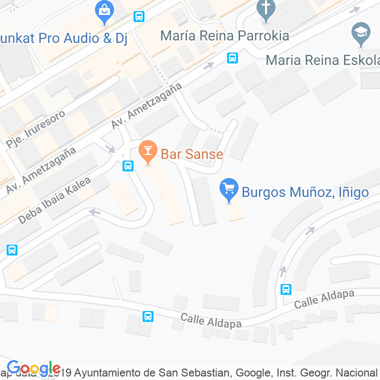 Código Postal calle Rio Oyarzun en Donostia-San Sebastian