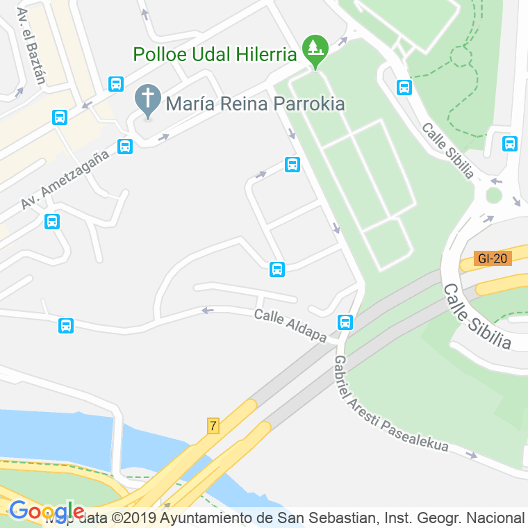 Código Postal calle Tolaregoia en Donostia-San Sebastian