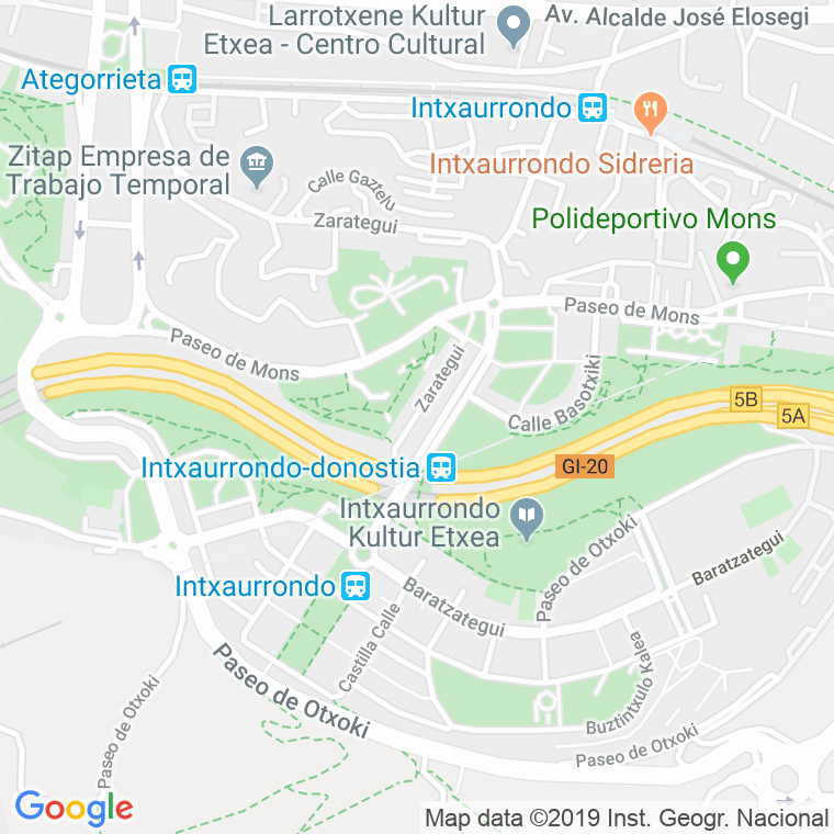 Código Postal calle Zarategui, paseo (Impares Del 1 Al 39)  (Pares Del 2 Al 26) en Donostia-San Sebastian