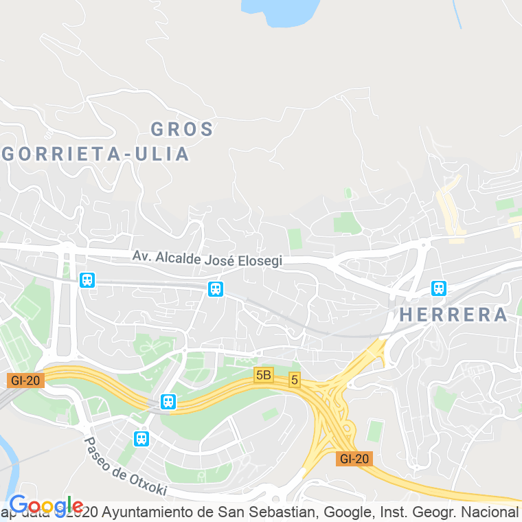 Código Postal calle Alcalde Jose Elosegui   (Impares Del 53 Al 91)  (Pares Del 56 Al 92) en Donostia-San Sebastian
