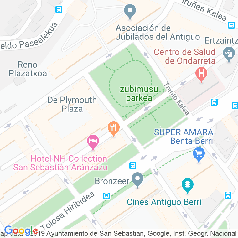 Código Postal calle Logroño en Donostia-San Sebastian