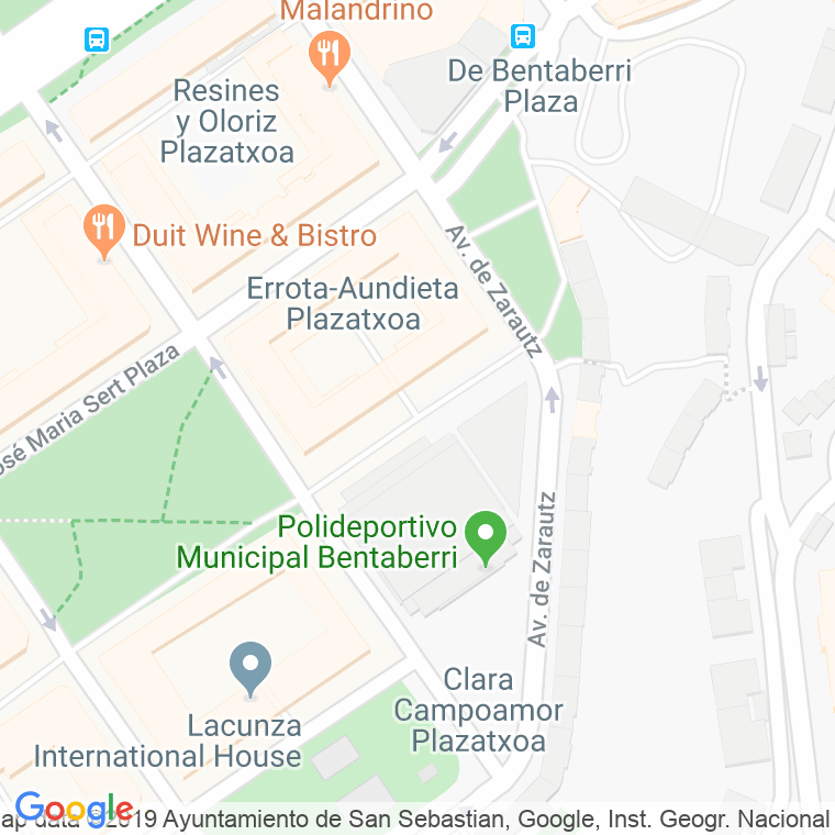 Código Postal calle Simona De Lajust en Donostia-San Sebastian
