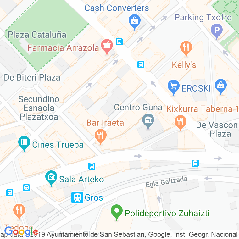 Código Postal calle Txapaldegi en Donostia-San Sebastian