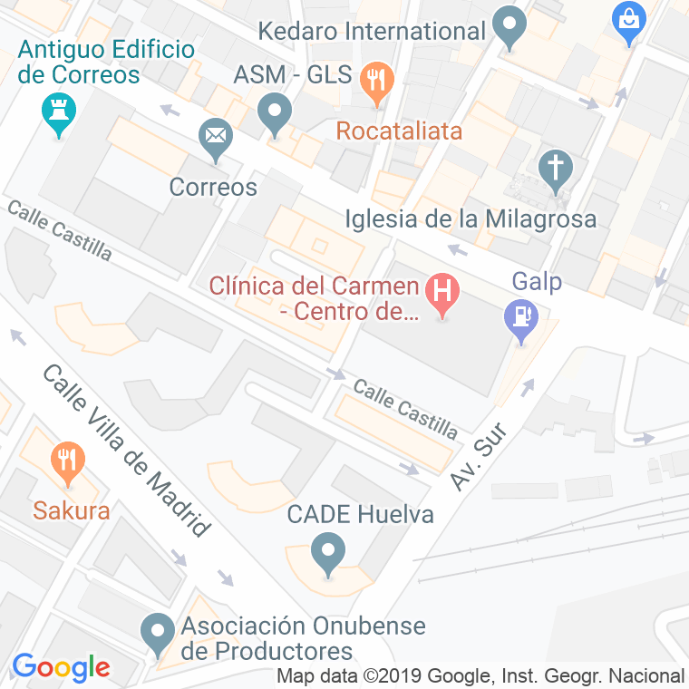 Código Postal calle Ramon Lopez Garcia en Huelva